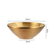Tigela Gold em Inox - 5 Tamanhos