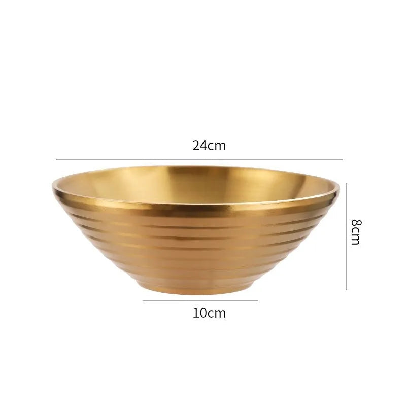 Tigela Gold em Inox - 5 Tamanhos