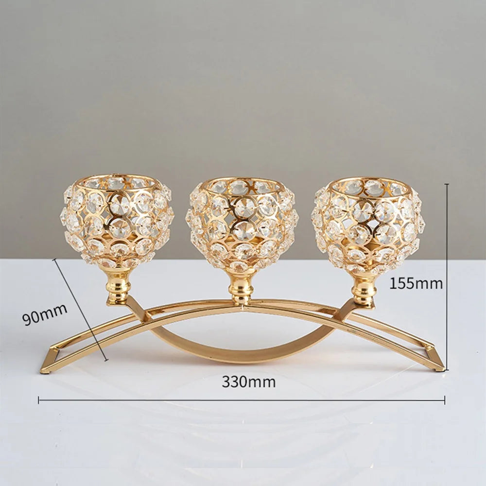 Castiçal de Cristal Luxuoso - Elegância para Sua Casa