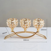 Castiçal de Cristal Luxuoso - Elegância para Sua Casa