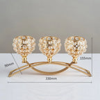 Castiçal de Cristal Luxuoso - Elegância para Sua Casa