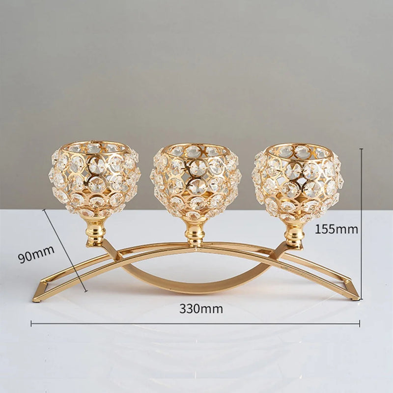 Castiçal de Cristal Luxuoso - Elegância para Sua Casa