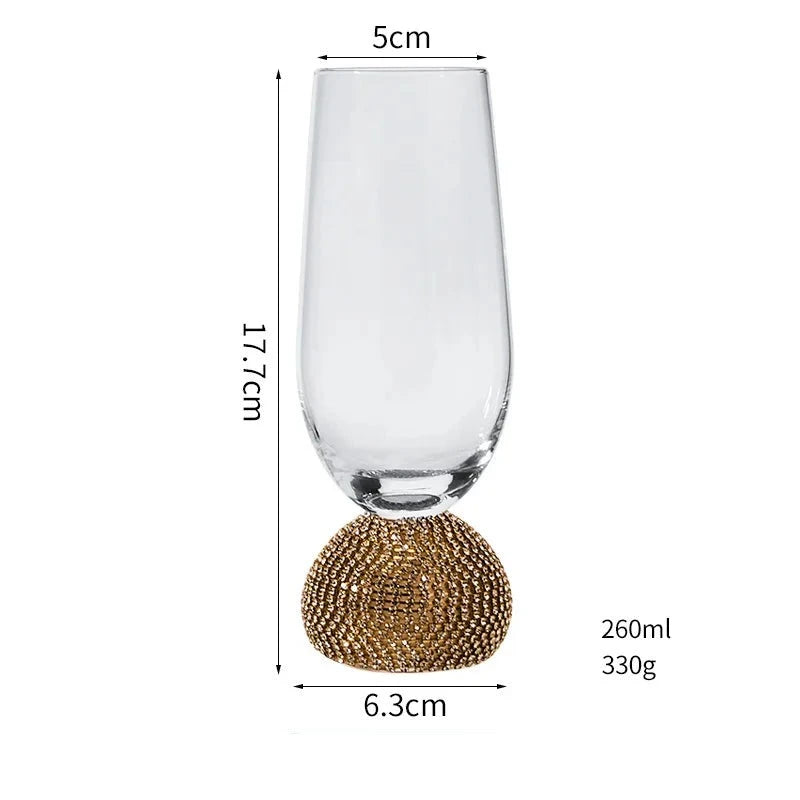 Taças Criativas Gold 3 Tamanhos