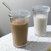 Kit Copo de Vidro Canelado 380ml - 3pcs
