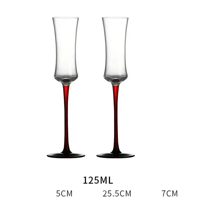 Conjunto de Taças de Cristal Francesas para Champanhe - 2 Peças