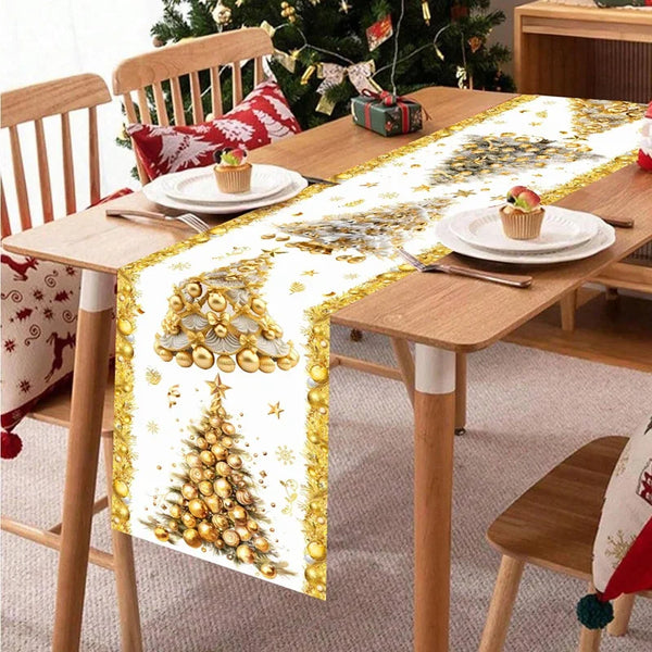 Corredor de mesa de natal feliz natal decoração para casa decoração de mesa de natal 2025 navidad notal noel ornamento feliz ano novo 2026