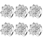 6 Anéis de Guardanapo em Metal 8 Modelos