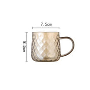 Ambarina cor diamante vidro chaleira doméstica resistente ao calor copo engrossado casa suco flor bule 1750 ml