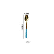 Talheres Blue com Strass Individual e Kit 3 ou 4 pcs