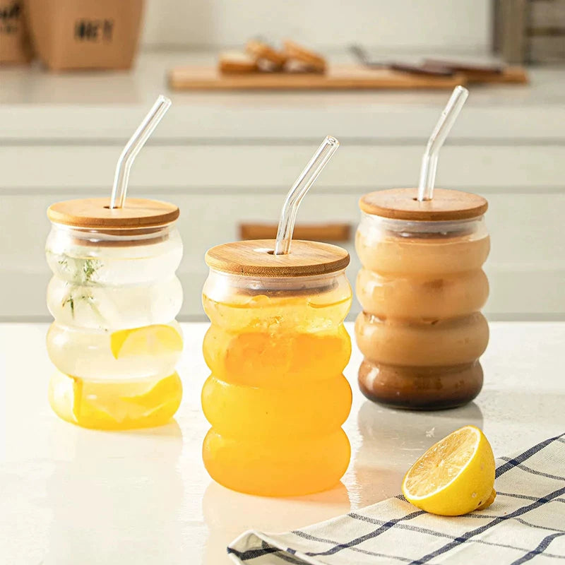 Copo Sanfonado de Vidro 350ml