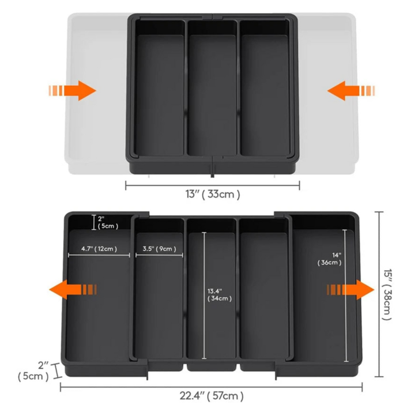 Organizador Expansível para Utensílios de Gaveta