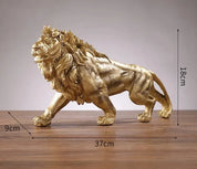 Escultura Leão Dourado