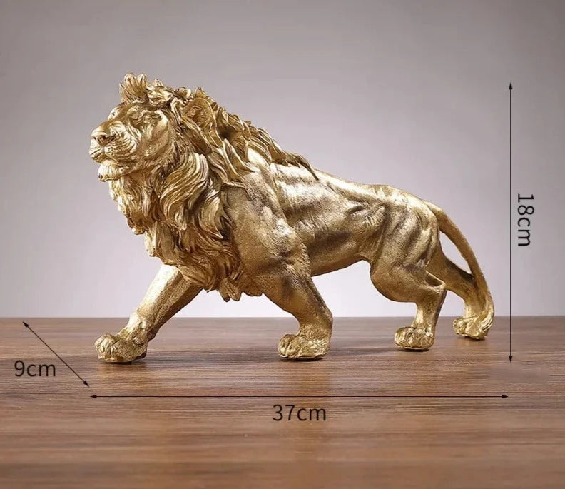 Escultura Leão Dourado