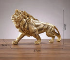 Escultura Leão Dourado