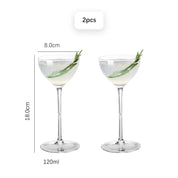 Kit Taças de Cristal para Coquetéis 120ml - 2 ou 4pcs