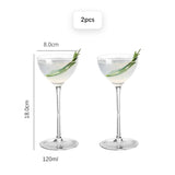 Kit Taças de Cristal para Coquetéis 120ml - 2 ou 4pcs