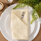 Guardanapos de Algodão Feitos à Mão 32x32cm - Conjunto de 10pcs