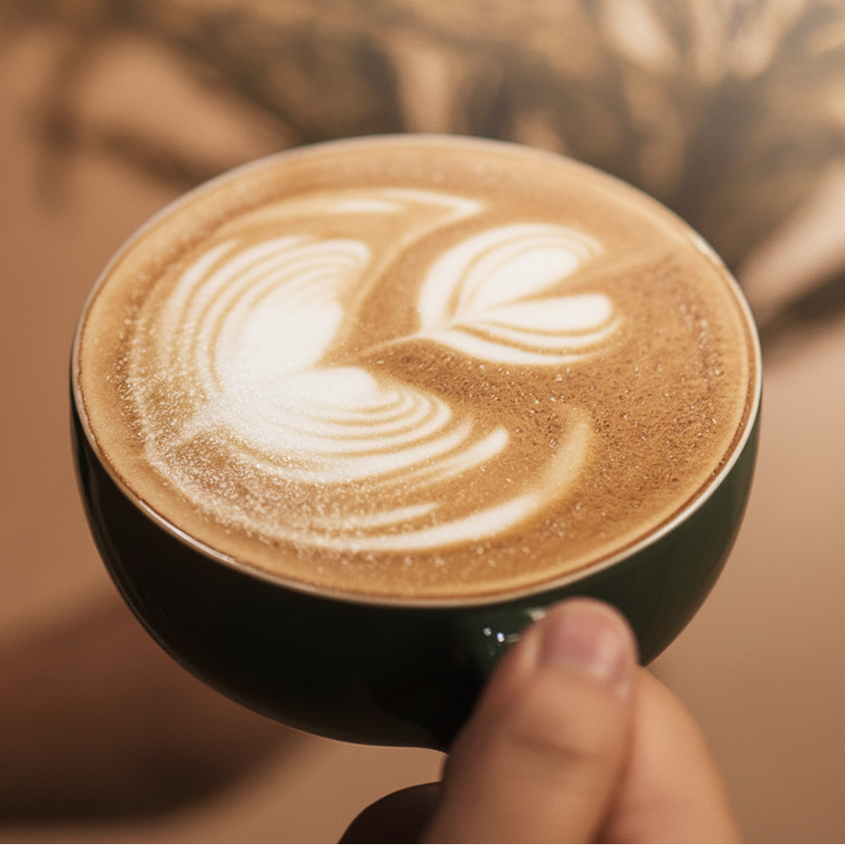Xícara de Cappuccino em Cerâmica com Relevo Artesanal - 240ml