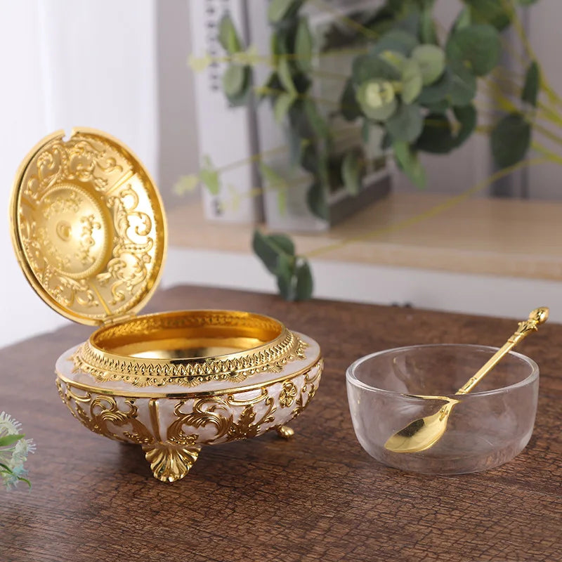 Açucareiro Gold em Metal