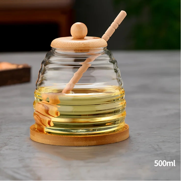 Pote para Mel em Vidro com Tampa Selante