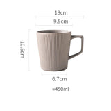 Caneca Cerâmica 450ml - Elegância Nórdica