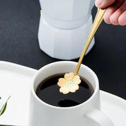 Kit Colheres Formato Flor 8 Pcs em Aço Inox