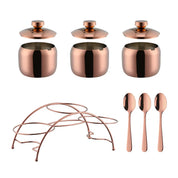 Porta Condimentos em Inox Individual ou Kit 9 Pcs
