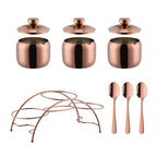 Porta Condimentos em Inox Individual ou Kit 9 Pcs