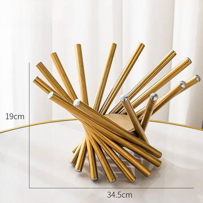 Fruteira Criativa Espiral em Metal