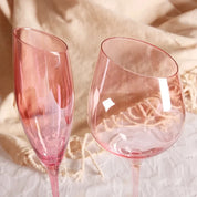 Taça Rosa de Cristal - 2 Tamanhos