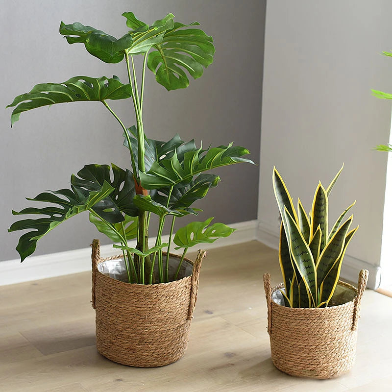 Cesta Artesanal Elegante para Decoração