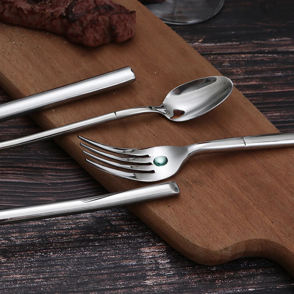 Conjunto Talheres de Aço Inox Luxo - 4 Peças