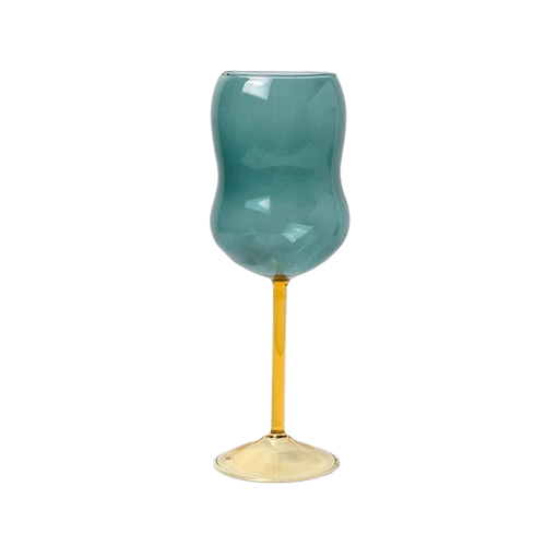 Taça de Vidro Borossilicato Artesanal Colorida - 300ml