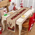 Corredor de mesa de natal feliz natal decoração para casa decoração de mesa de natal 2025 navidad notal noel ornamento feliz ano novo 2026