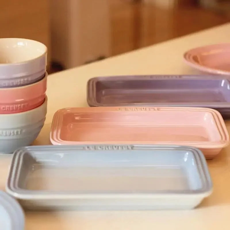 Bandeja Retangular em Porcelana