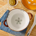 Tigela de Sopa com Alças Duplas 1500ml Cerâmica