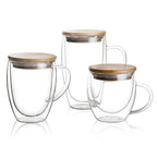Caneca de Vidro Duplo com Tampa - Elegância e Versatilidade