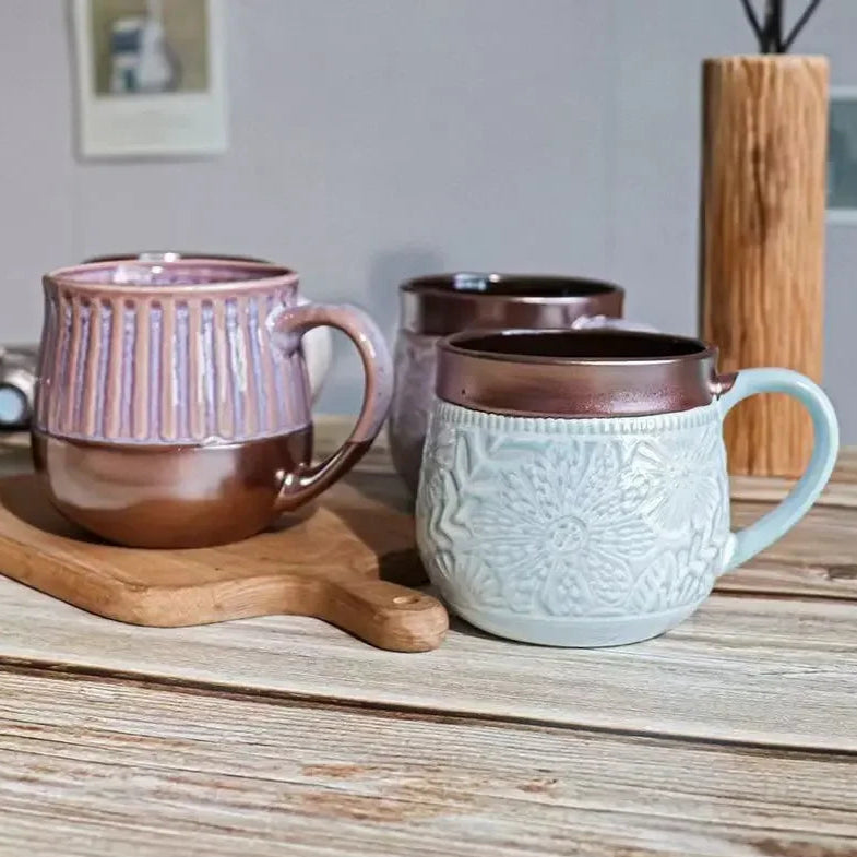 Caneca Cerâmica Retrô - 520ml