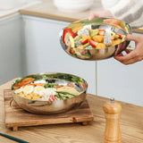 Saladeira Prata em Aço Inox