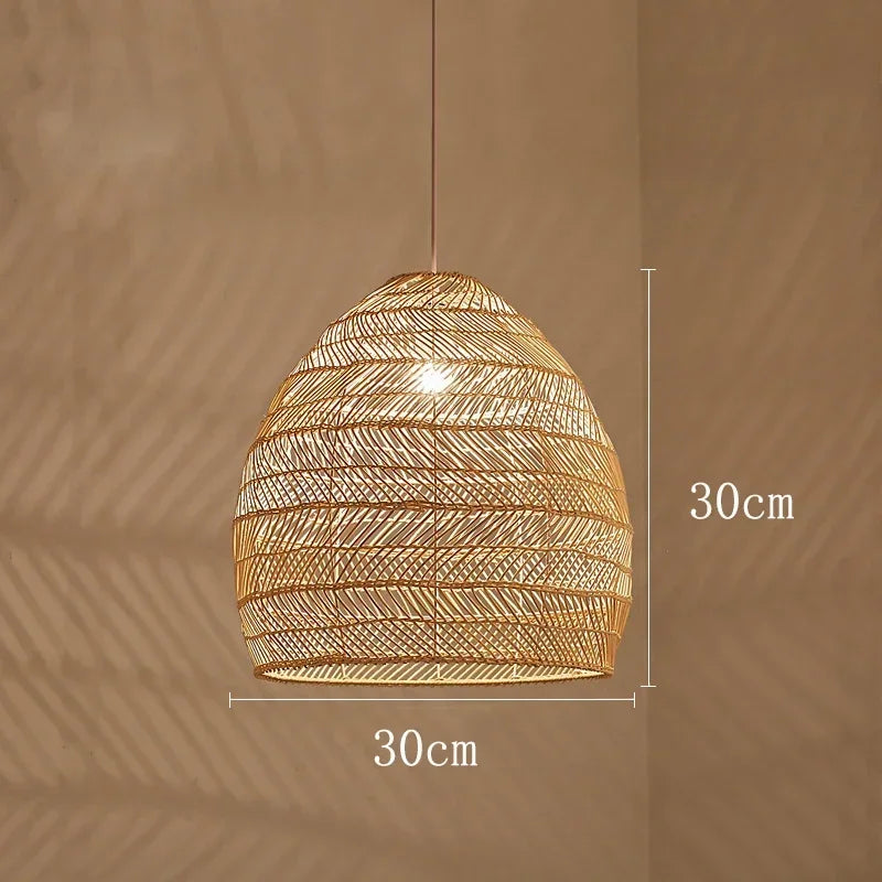 Luminária Suspensa de Rattan