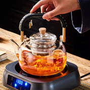 Chaleira de Vidro com Infusor para Chá