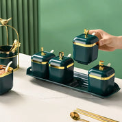 Conjunto Porta Temperos Luxo - 3 ou 4pcs