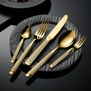 Conjunto Talheres Luxy em Aço Inoxidável - 5pcs