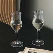Estilo japonês harpa listra taça de uísque conhaque brandy snifter copita nariz vidro cristal tulipas uísque cheiro degustação copo