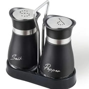 Conjunto Saleiro e Pimenteiro em Aço Inox