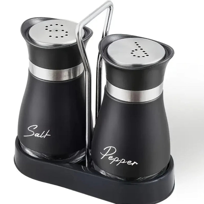Conjunto Saleiro e Pimenteiro em Aço Inox
