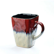 Caneca Quadrada de Cerâmica 400ml - Estilo Retrô