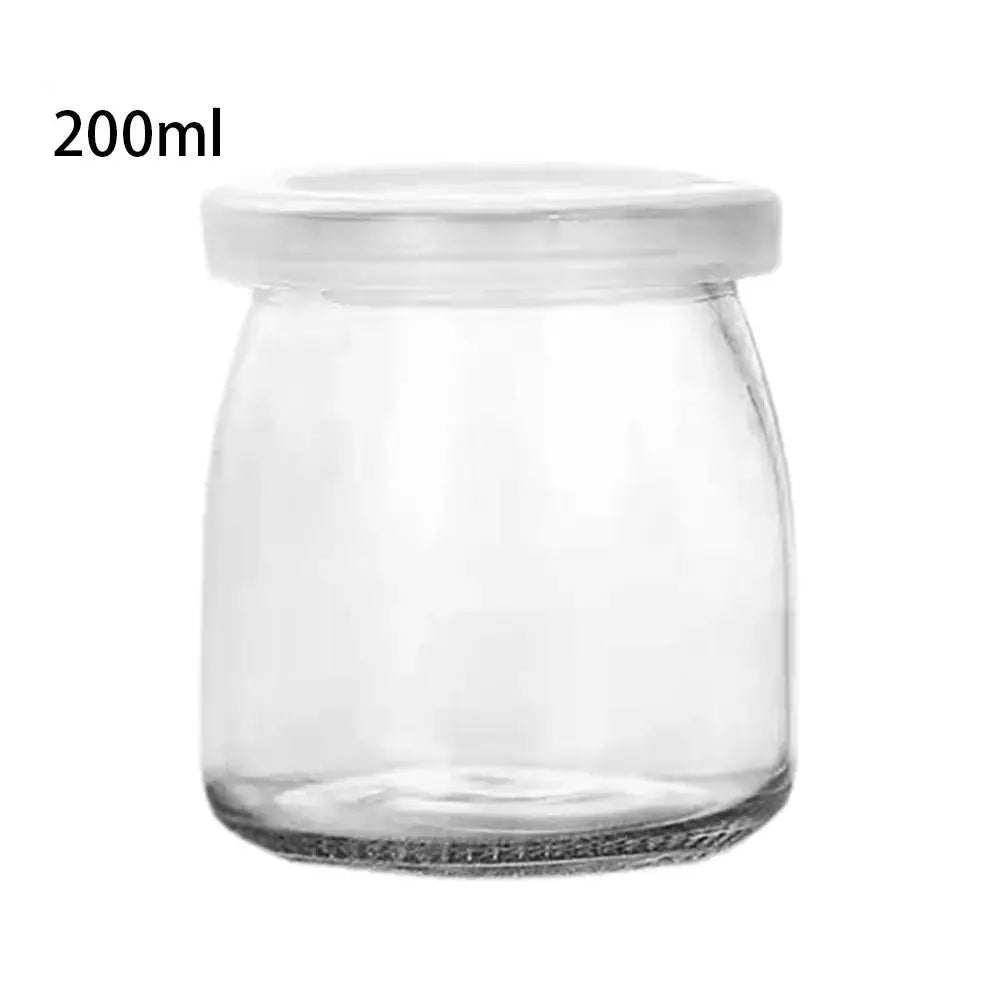 Pote de Vidro Premium com Tampa - Armazenamento Elegante