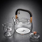 Chaleira de Vidro com Infusor para Chá