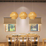 Lustre de Bambu Artesanal - Elegância Natural